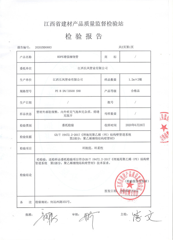 檢驗(yàn)報(bào)告